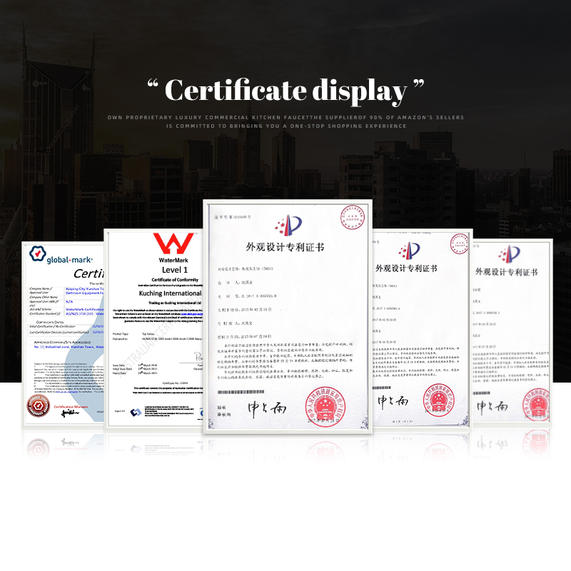 Wall Mounted Pre-Rinse Faucet with Spray Gun for Commercial Kitchens