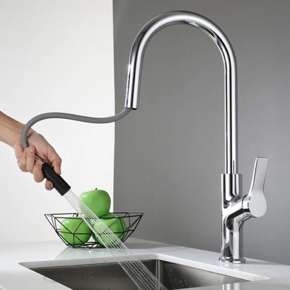 Wholesale Kitchen Faucet Pull Down Commercial Modern Single Hole Kitchen Sink Faucets with Pull out Sprayer