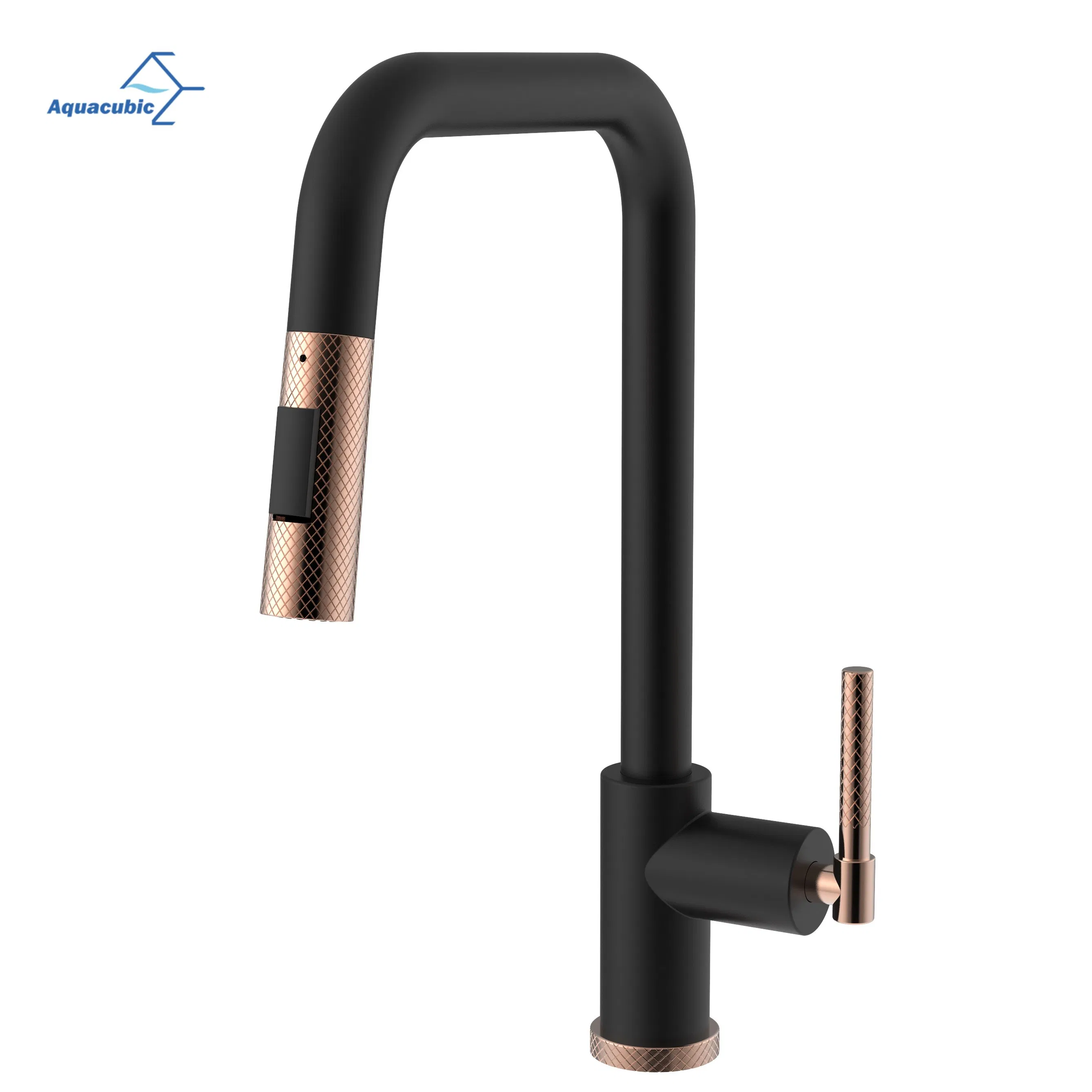Hot Selling Upc Certified High Arc Black Pull Down Brass Body Kitchen Sink Faucet