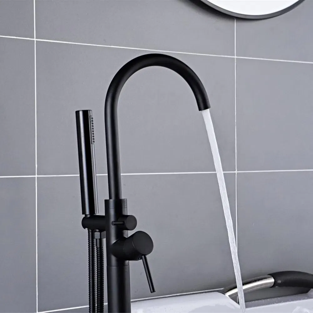Sanitary Ware Free Standing Bathroom Tap Floor Standing Bath Tub Faucet
