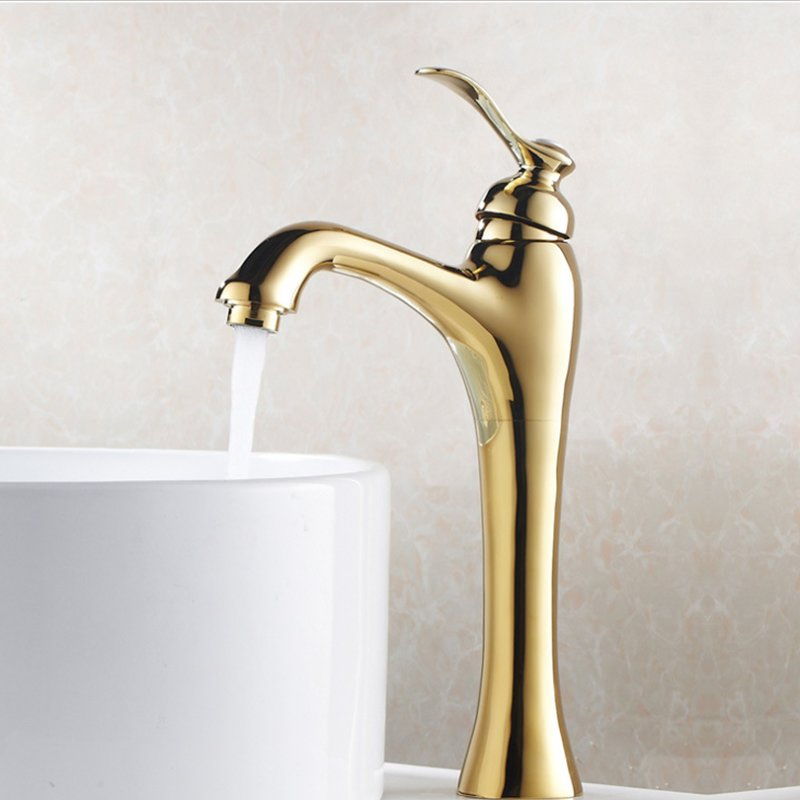 Hotel Bathroom Faucets Basin Tap Mixer Gold/Antique Bronze Finished