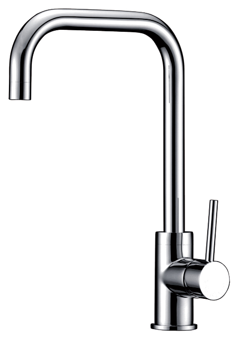 Deck Mounted Brass Kitchen Sink Faucet Single Handle Hot and Cold Water Kitchen Taps (NA5615-B)