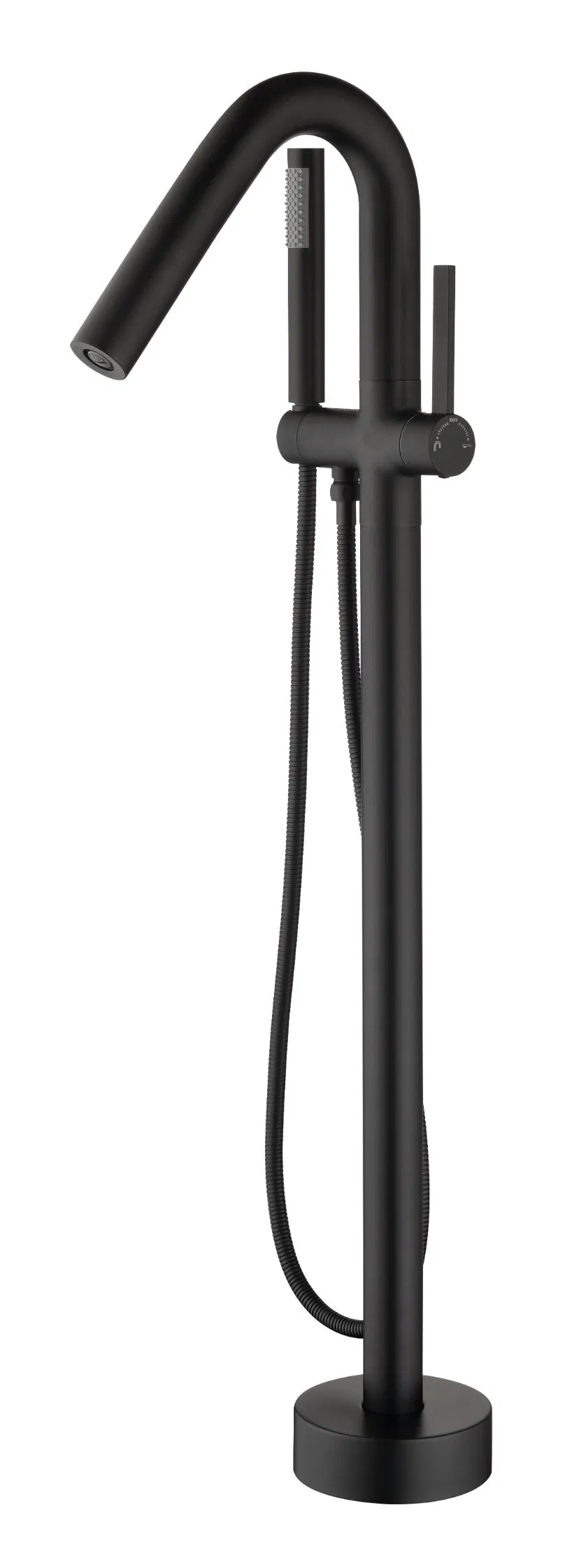 Hot Sale Floor Mounted Freestanding Matte Black Bathtub Faucet