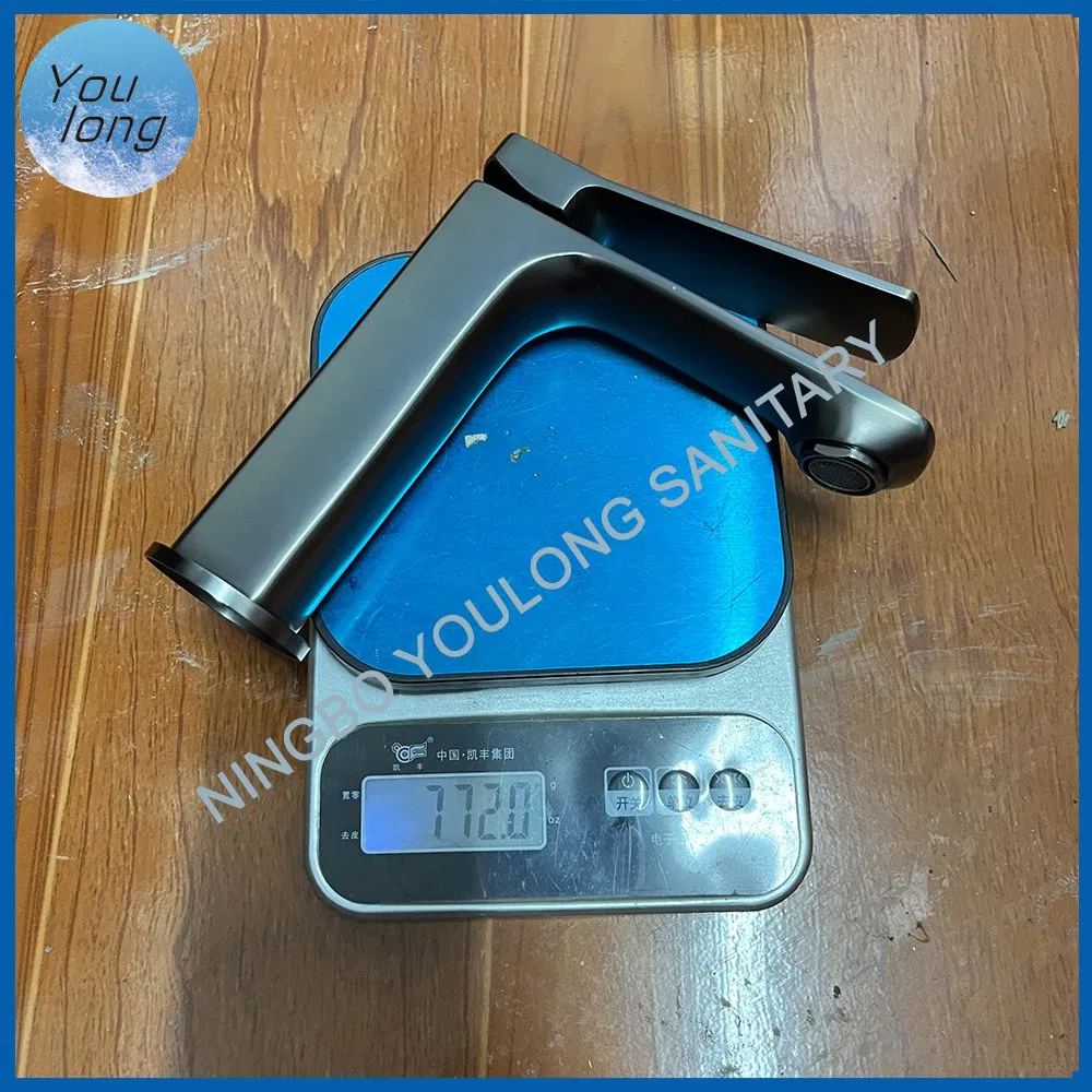 Modern Single Handle Square Faucet Brass Body Basin Mixer Tap Faucet