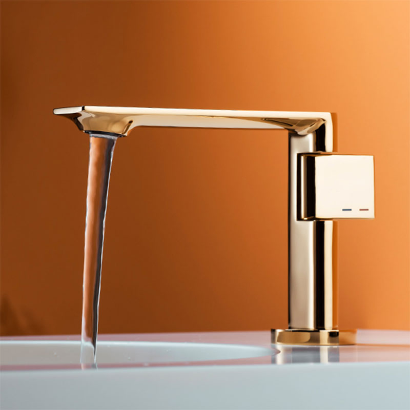 Wholesale Gold Finish Brass Corrosion-Resistant Bathroom Water Mixer Basin Faucet
