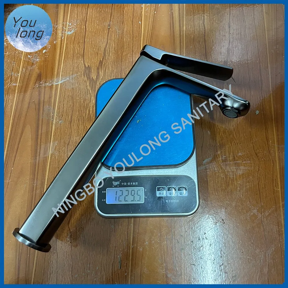 Modern Single Handle Square Faucet Brass Body Basin Mixer Tap Faucet