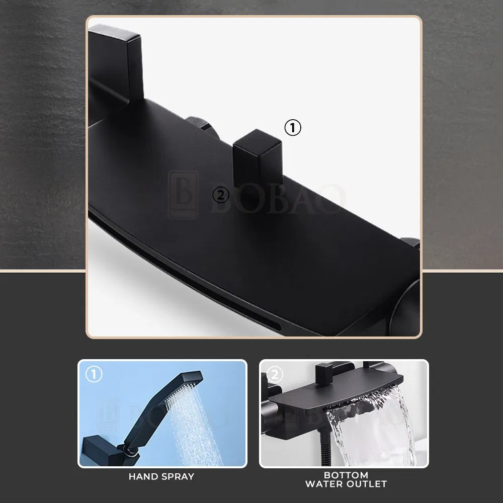 Modern Single Handle Bathtub Faucet with Modern Design and Finish