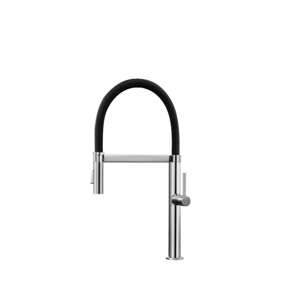 Black 360 Degree Rotatable 304 Stainless Steel Sink Tap Smart Touchless Automatic Sensor Kitchen Faucet with Pull Down Sprayer