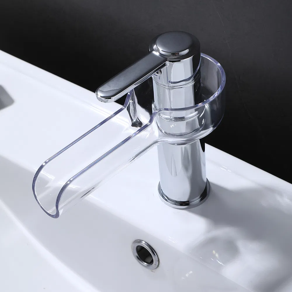 Huadiao Waterful Bathroom Faucet with Single Hole Sink Mixer Tap