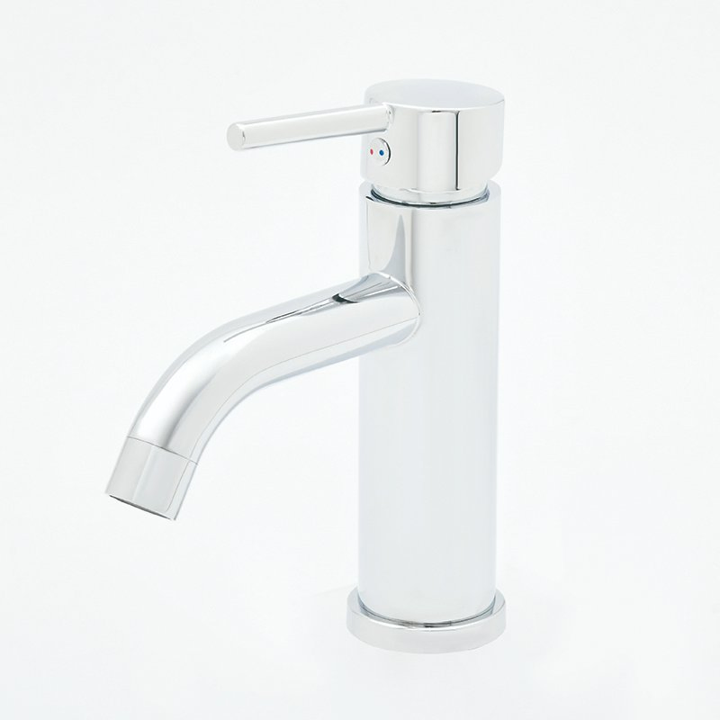 Sanipro High Quality Bathroom Sink Taps Deck Mounted Hot and Cold Mixer Water Tap 304 Stainless Steel Square Basin Faucet