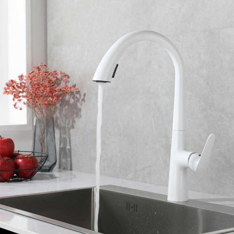Stainless Steel 304 Water Tap Flexible Kitchen Faucet Sprayer Pull Down Kitchen Tap