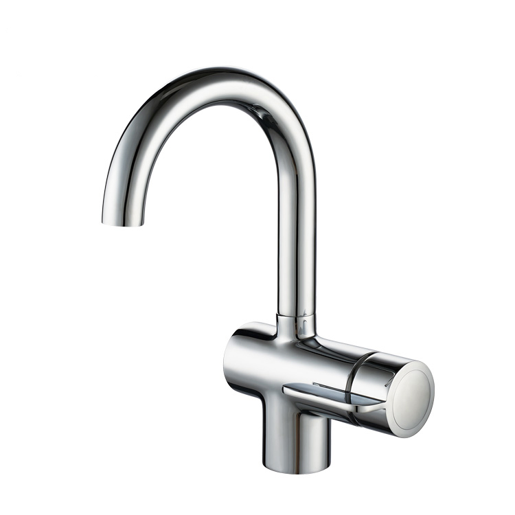 Brass One Handle Chrome Plated Bathroom Shower Mixer Faucet