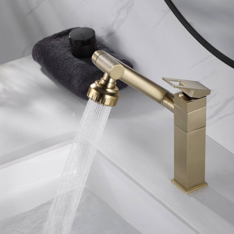 Fashion Modern Solid Brass Bathroom Basin Faucet Sink Mixer Tap