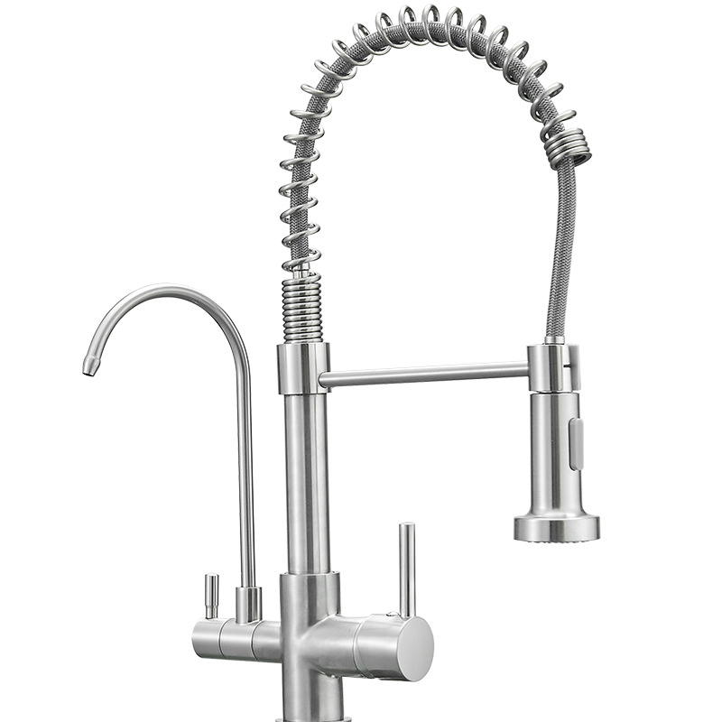 Faucet Fantasy Design Pull out Spring Kitchen Sink Faucet Kitchen Sink Faucet for Sink Stainless Steel 304 Kitchen Faucet
