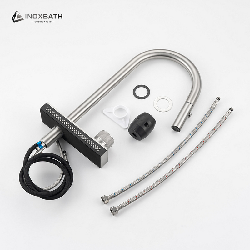 Kitchen Faucet Stainless Steel Water Tap Kitchen Taps Pull out Sprayer Kitchen Mixer Sink OEM/ODM