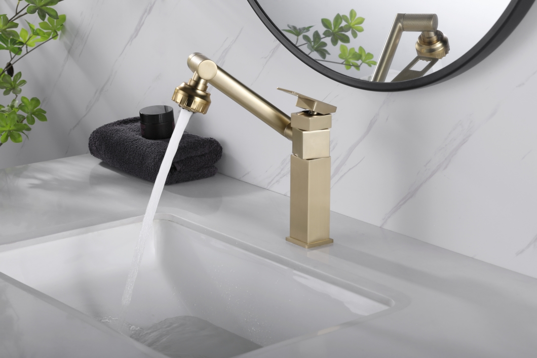 Fashion Modern Solid Brass Bathroom Basin Faucet Sink Mixer Tap