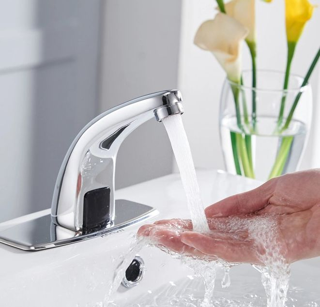 Bathroom Sanitary Ware Toilet Wc Shower Induction Touch Free Intelligent Not Touch Infrared Automatic Sensor Sink Bathtub Wash Basin Mixer Water Tap Faucet