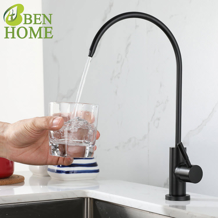 Cheap Stainless Steel Kitchen Faucet Matte Black with Water Purifier Faucet