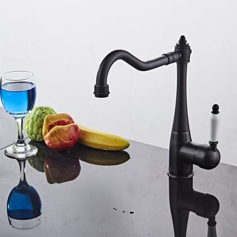 Low Lead Commercial Solid Brass Single Handle Single Lever Kitchen Sink Faucet