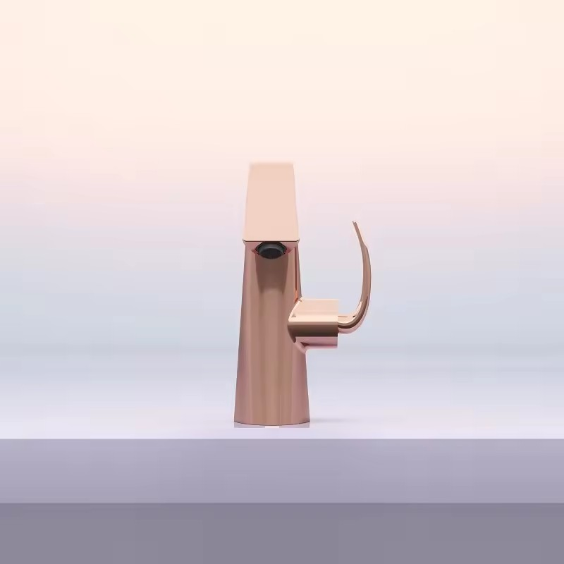 Elegant Rose Gold Bathroom Basin Faucet for Hotels