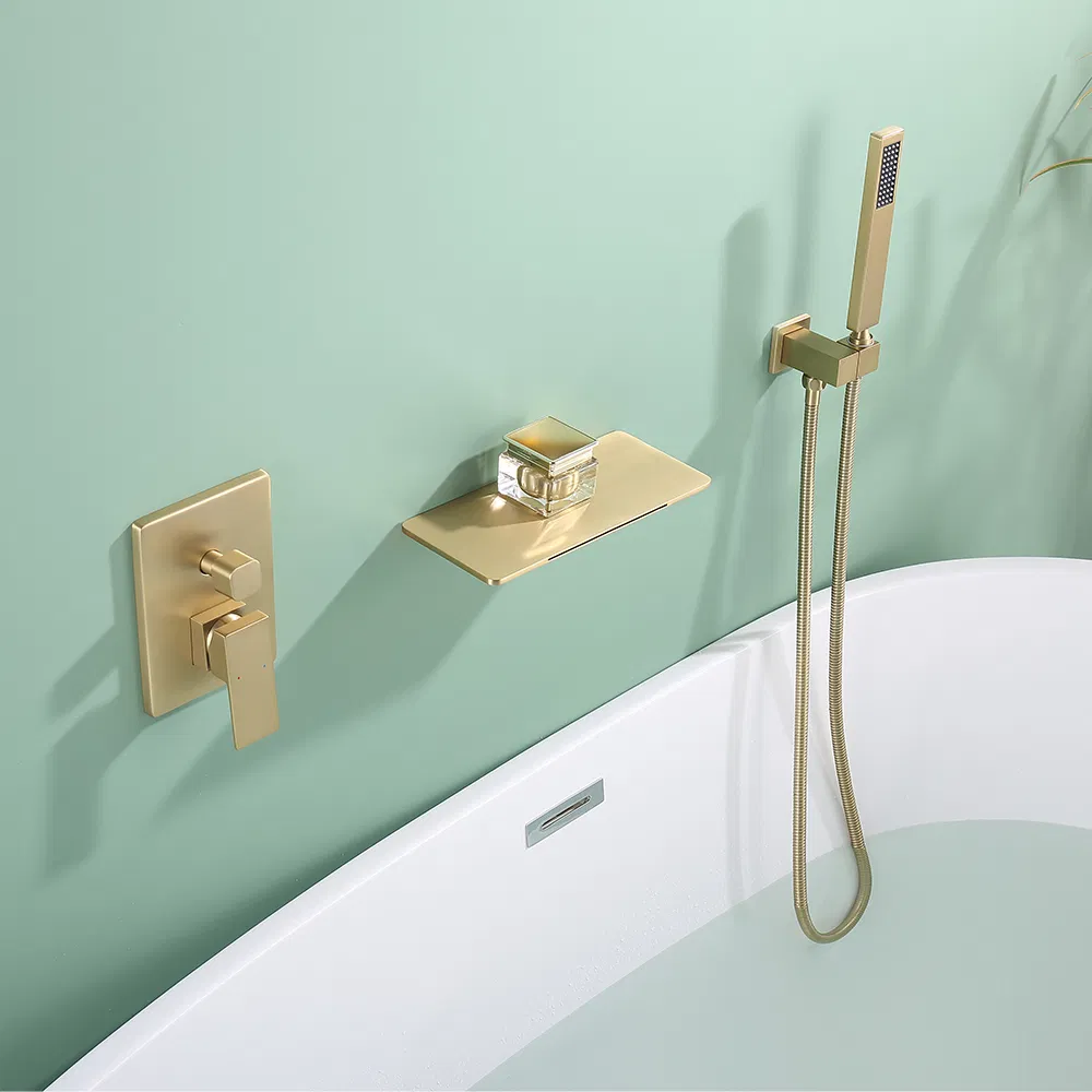 Brushed Gold Bath Faucet Main Image