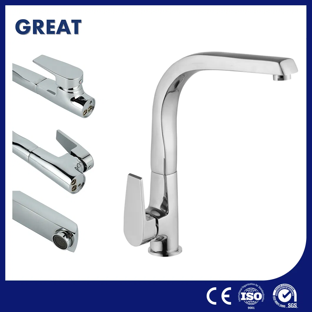 Great Kitchen Faucet with Sprayer 5 Hole Factory OEM Customized Black Gold Kitchen Faucet Gl90110A110 Chrome Kitchen Faucet Smooth Touchless Kitchen Faucet