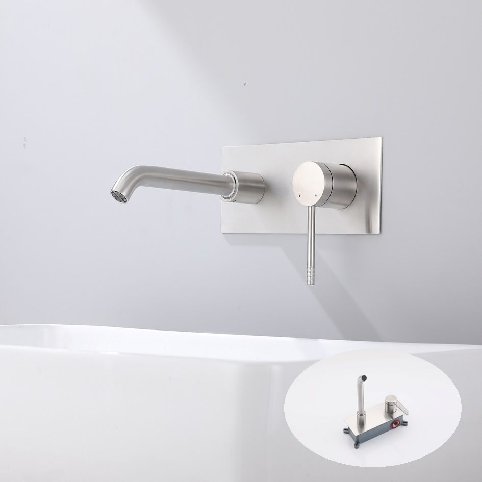Minimalist Curved Handle Mixer Tap for Bathroom Basin Shower Kitchen Island Faucet