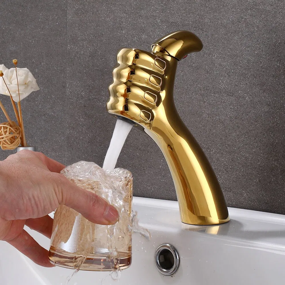 Good Finger Brass Single Hole Single Handle Deck Mounted Wash Basin Faucet