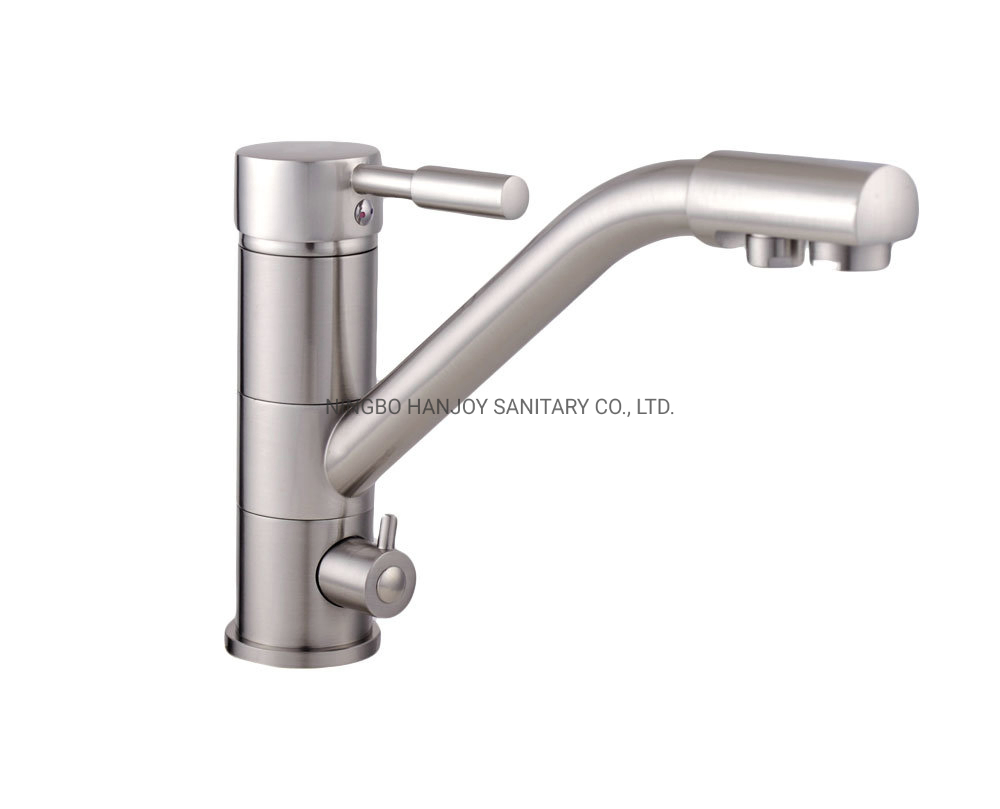 Deck Mounted Drink Water Filter Brass Kitchen Faucet (H22-555)