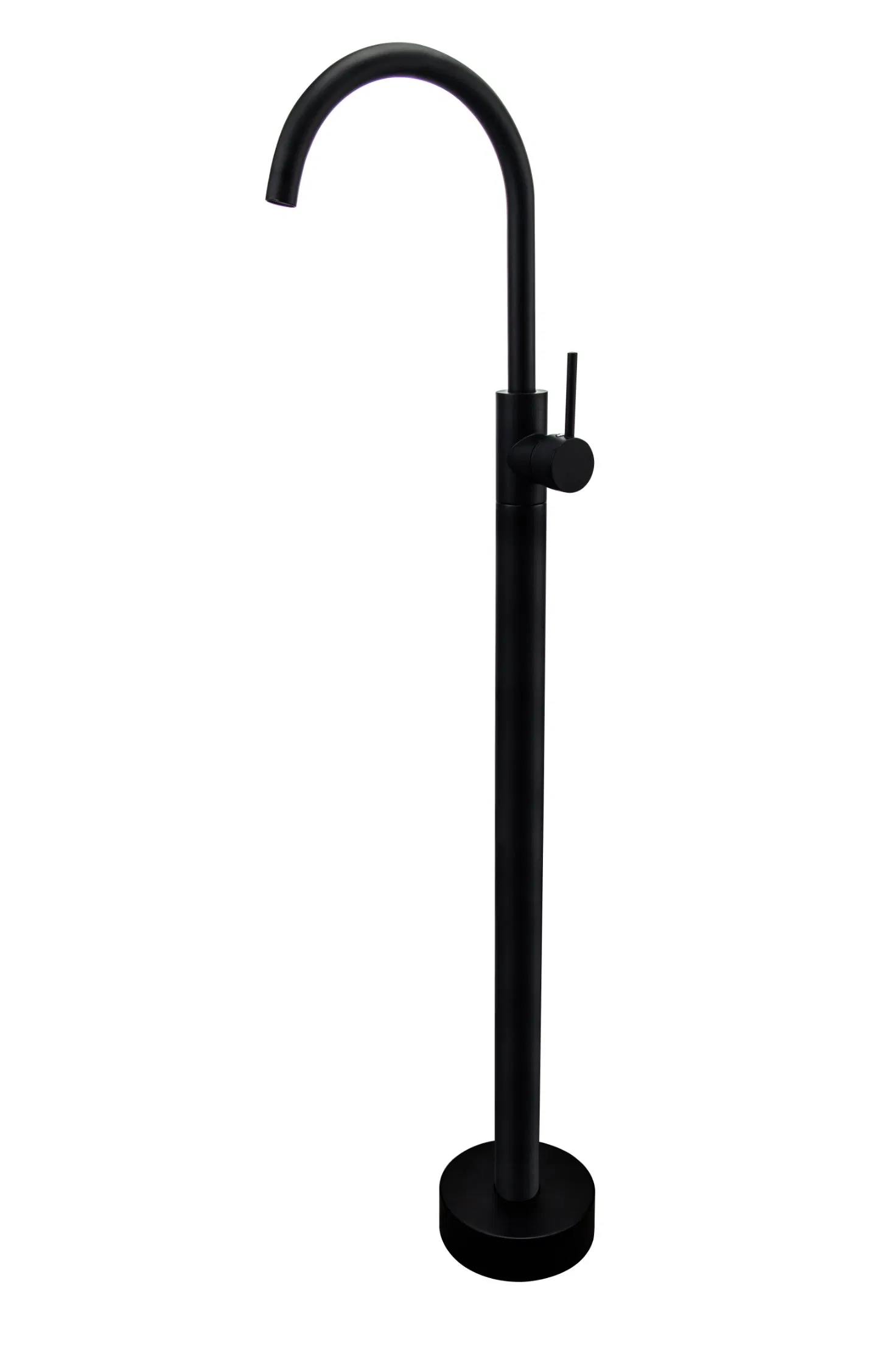 Hot Sale Floor Mounted Freestanding Matte Black Bathtub Faucet