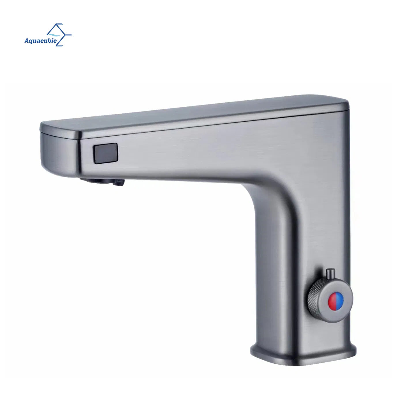 Modern Gold Automatic Sensor Touchless Hotel Integrated Basin Faucet with Soap Dispenser