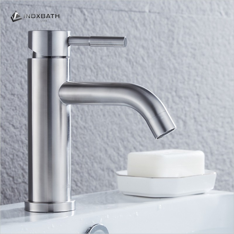 Aesthetically Pleasing Stainless Steel Bathroom Basin Faucet for Modern Baths