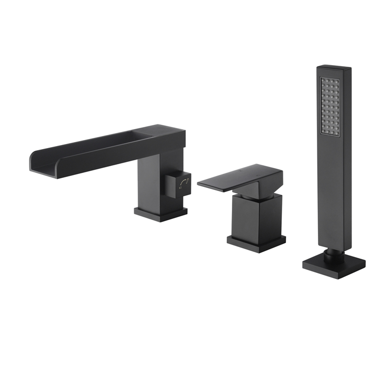 Good Quality 3 Hole Brass Faucet for Wash Basin Bathtub Tap Bathroom Shower Mixer Tap