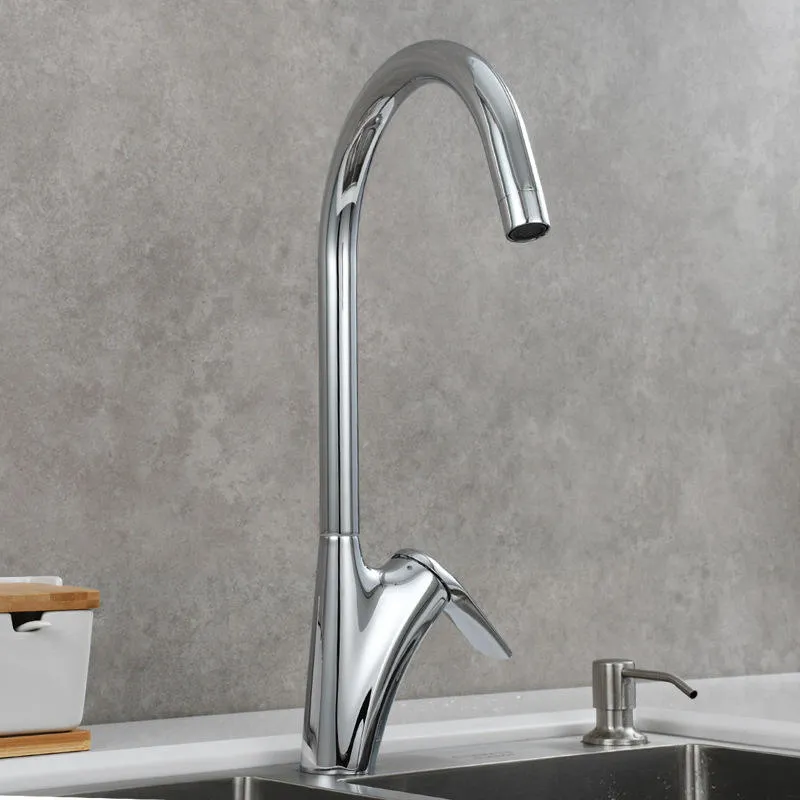 Matte Jet Black High-Arc Kitchen Faucet