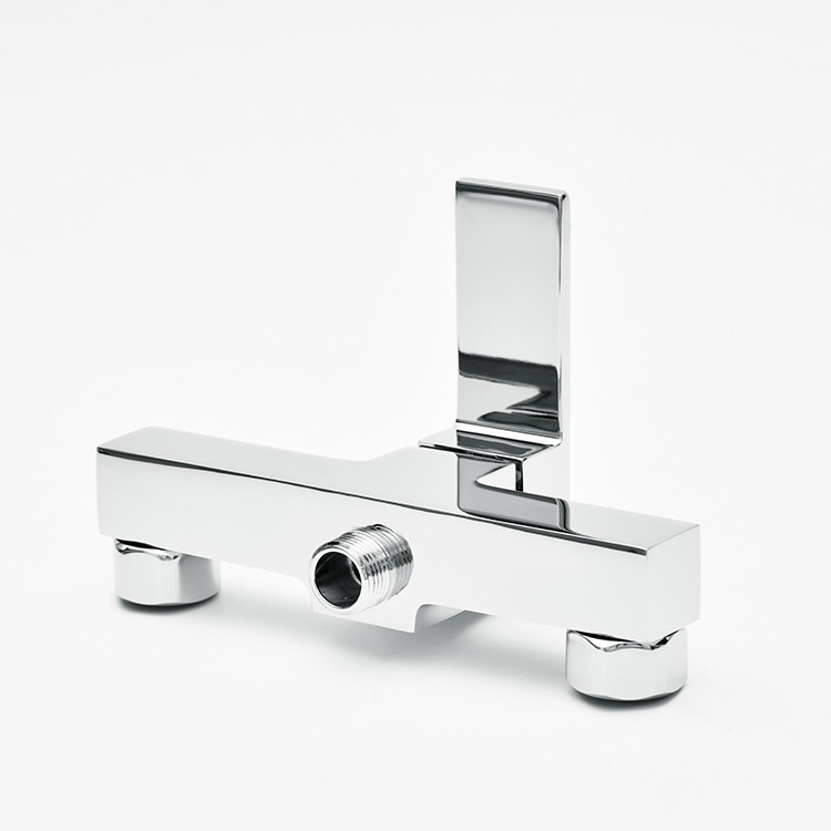 Sanipro Wall Mounted Square Brass Bathroom Mixing Valve Bath Hot and Cold Shower Mixer Taps Faucet