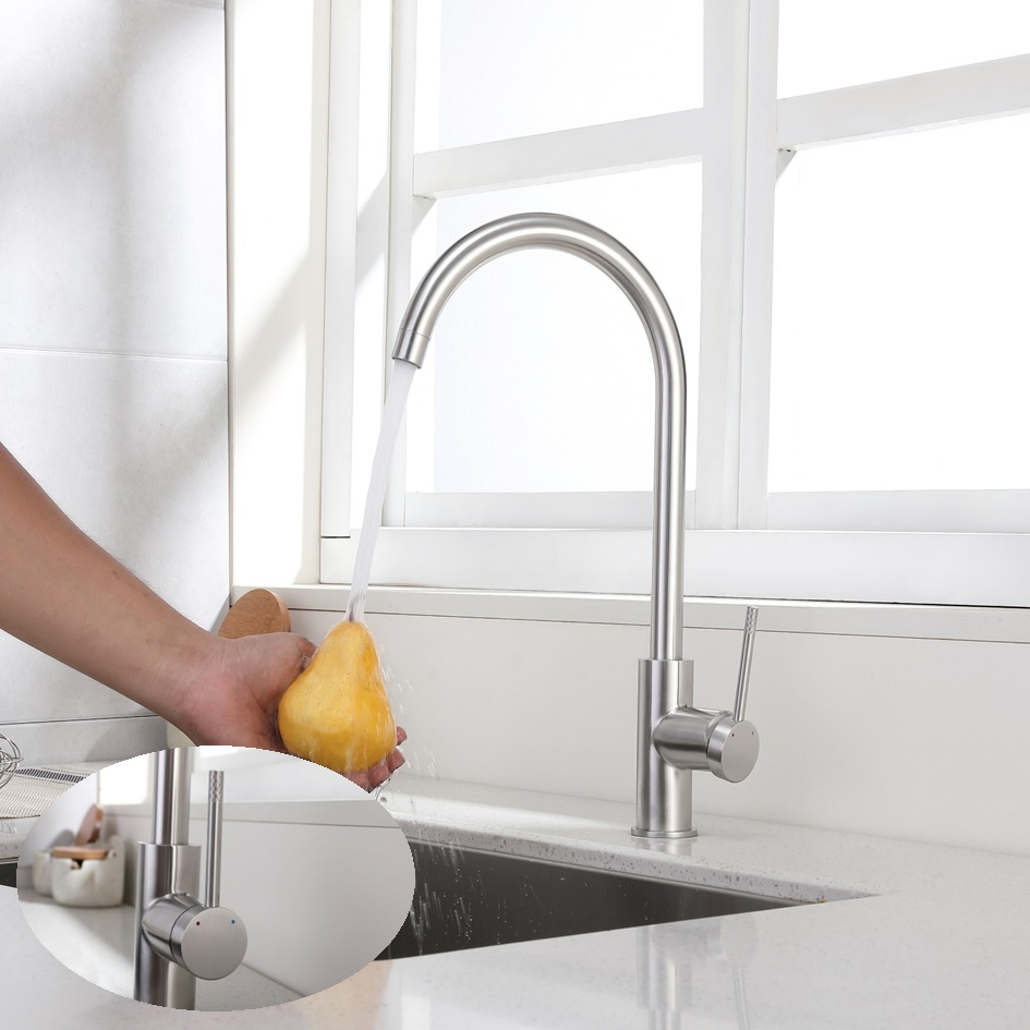 Durable Stainless Steel Pull Down Mixer Tap for Kitchen Island Sink Commercial Faucet