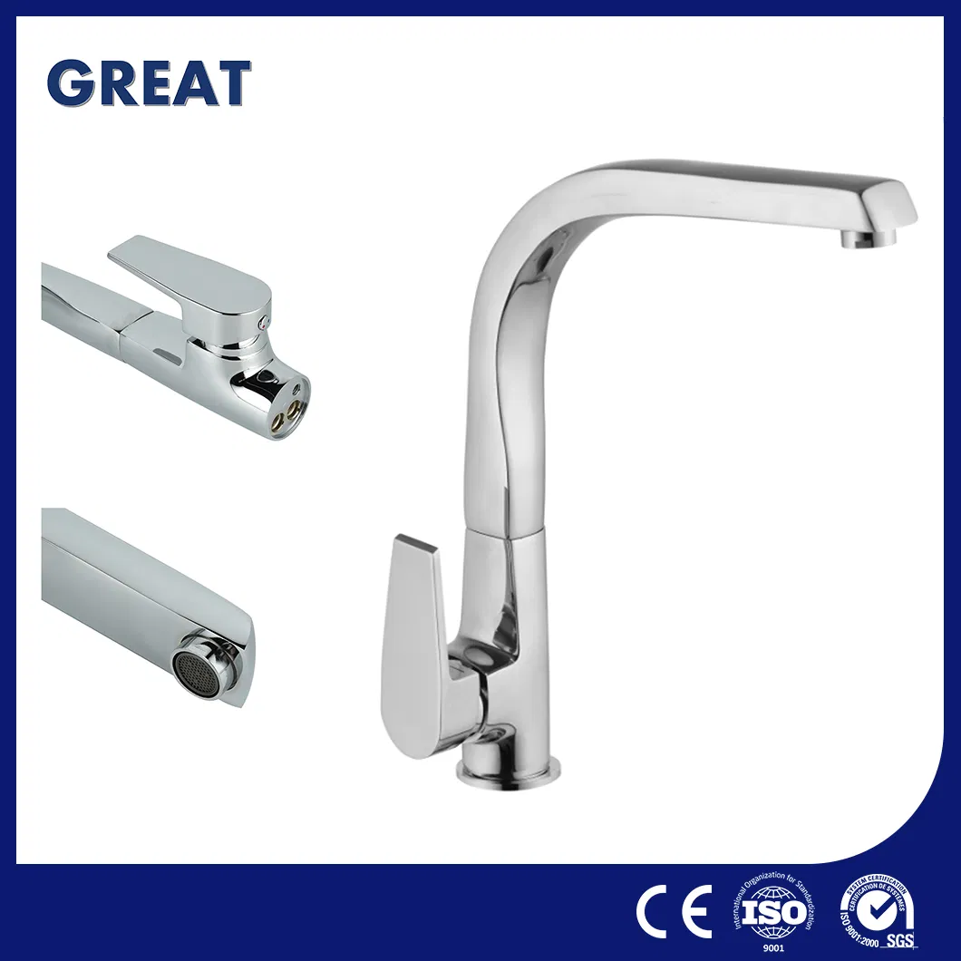 Great Kitchen Faucet with Sprayer 5 Hole Factory OEM Customized Black Gold Kitchen Faucet Gl90110A110 Chrome Kitchen Faucet Smooth Touchless Kitchen Faucet