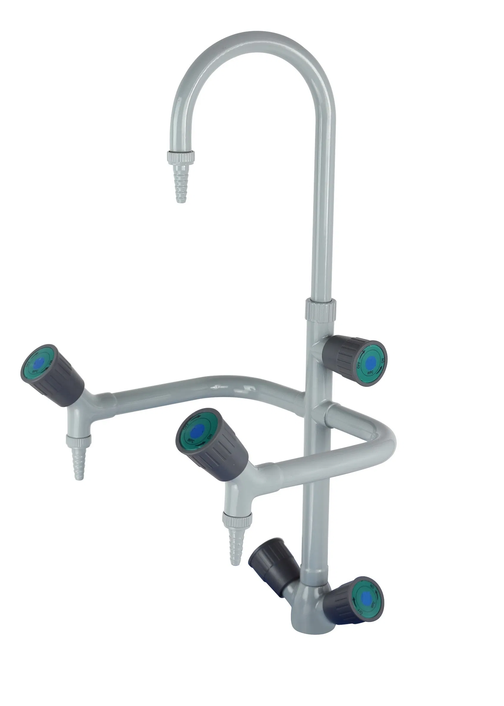 Laboratory Bench-Mounted 3-Way Hot and Cold Water Faucet