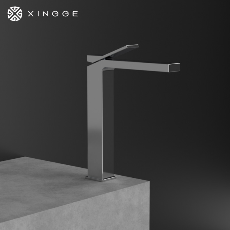 Made of China Factory Single Handle Cold Hot Water Kitchen Sanitary Ware Mixers Water Taps Bathroom Brass Basin Faucet