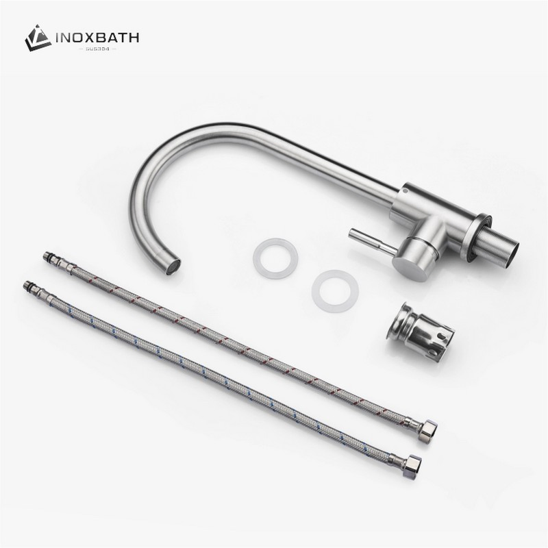 High Quality Ceramic Cartridge 304 Stainless Steel Faucet Mixer Water Kitchen Tap