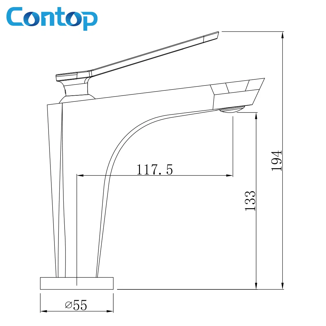 Factory Wholesale Price Brass Bathroom Basin Mixer Taps