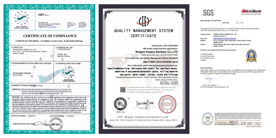 CE ISO Certifications