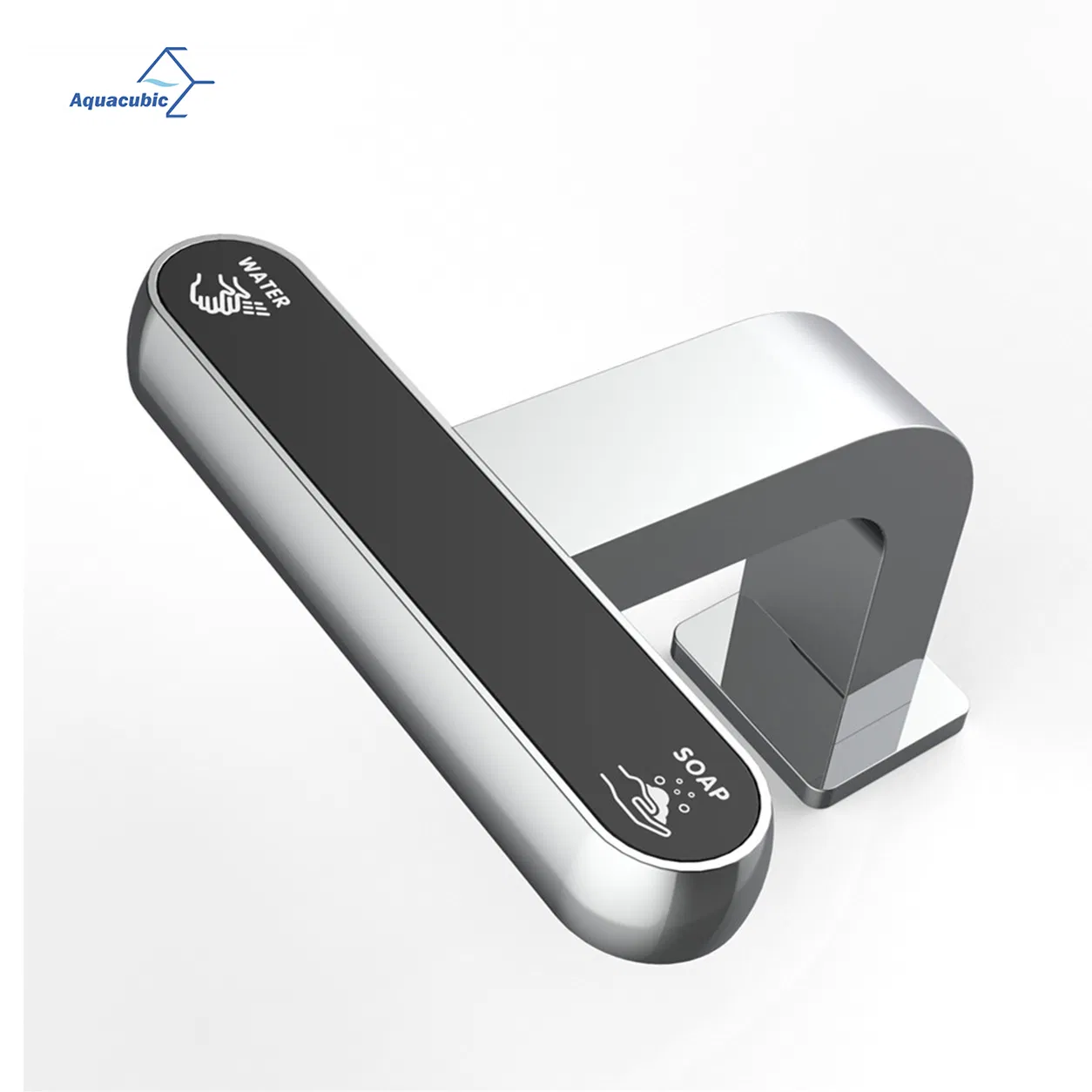 Modern Gold Automatic Sensor Touchless Hotel Integrated Basin Faucet with Soap Dispenser