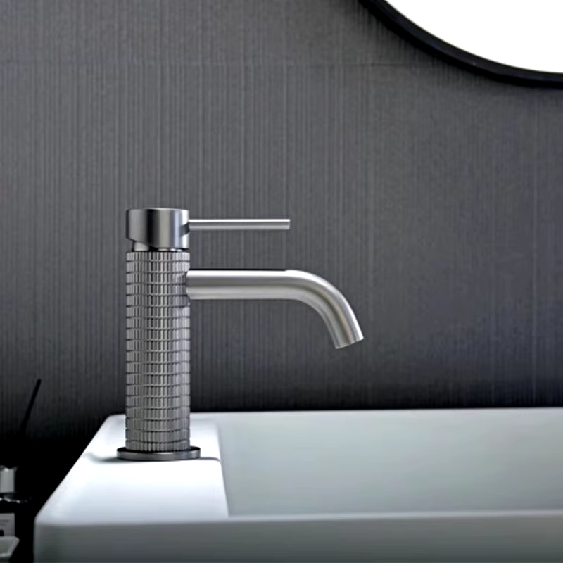 Single-Hole Deck Mounted Water Basin Faucet Mixer Taps Brushed Gold Finish Ceramic Bathroom Kitchen School Hospital
