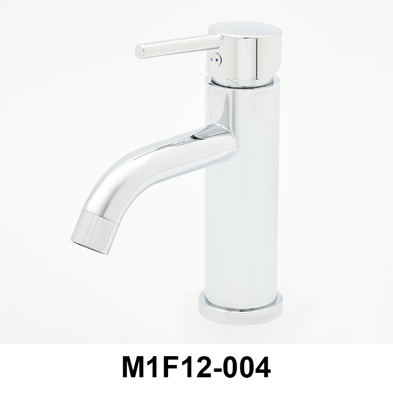 Sanipro Luxury Chrome SUS304 Lavatory Water Tap Hot Cold Mixer Taps Stainless Steel Bathroom Sink Square Basin Faucets