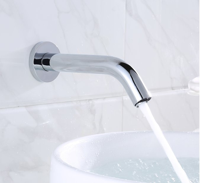 Infrared in Wall Water Tap Automatic Sensor Faucet Bathroom Matt Black Touchless Automatic Sensor Faucet