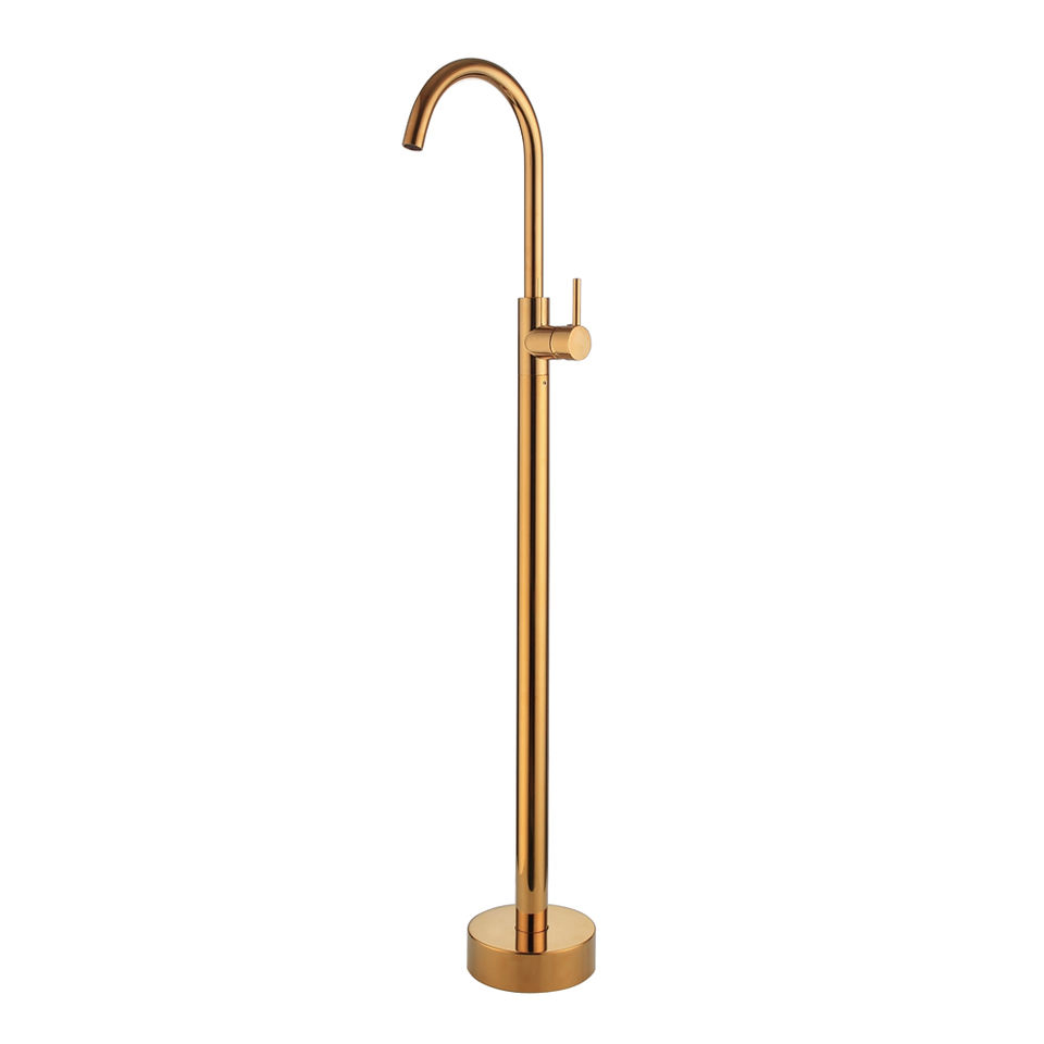 Hot Sale Floor Mounted Freestanding Matte Black Bathtub Faucet