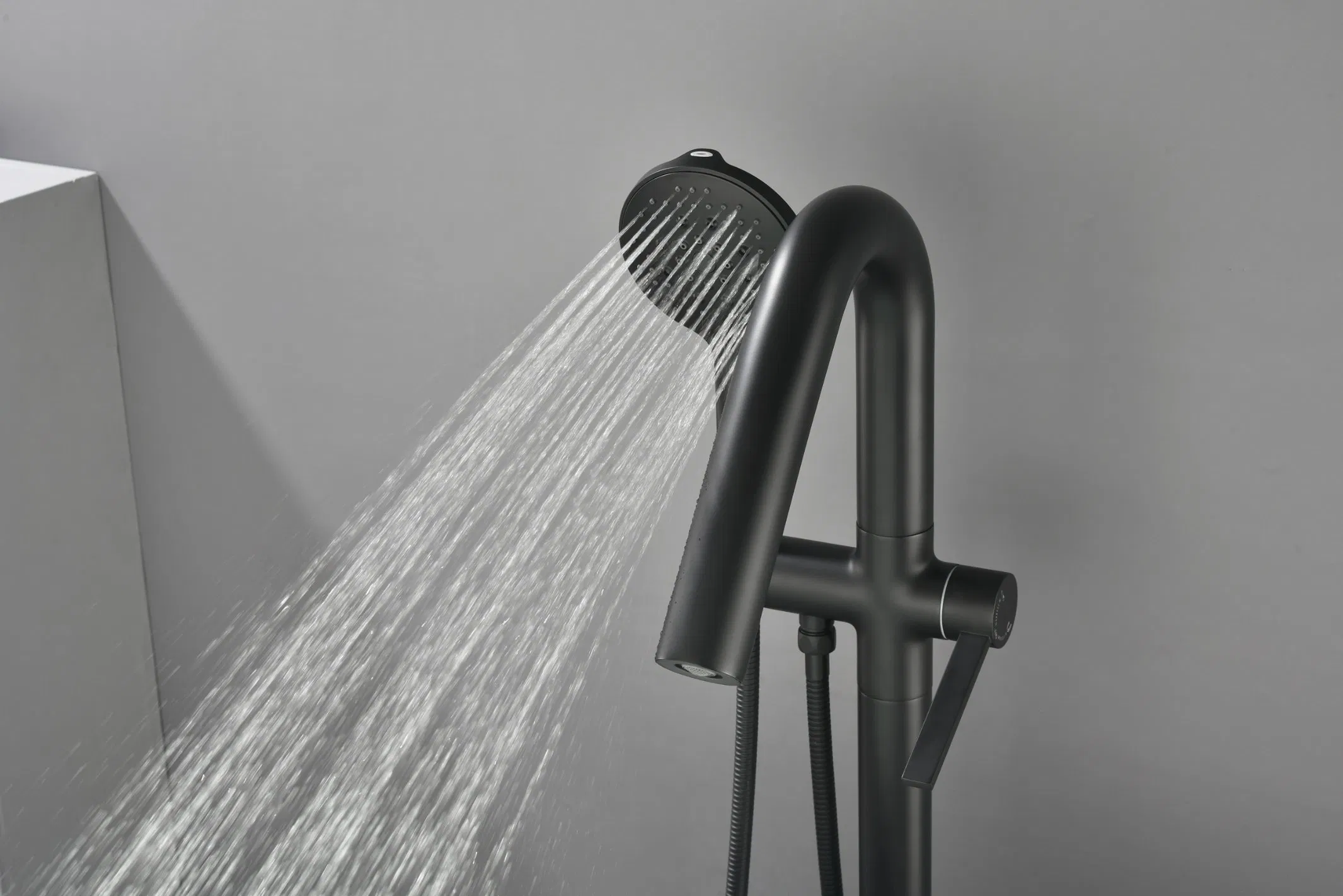 Hot Sale Floor Mounted Freestanding Matte Black Bathtub Faucet