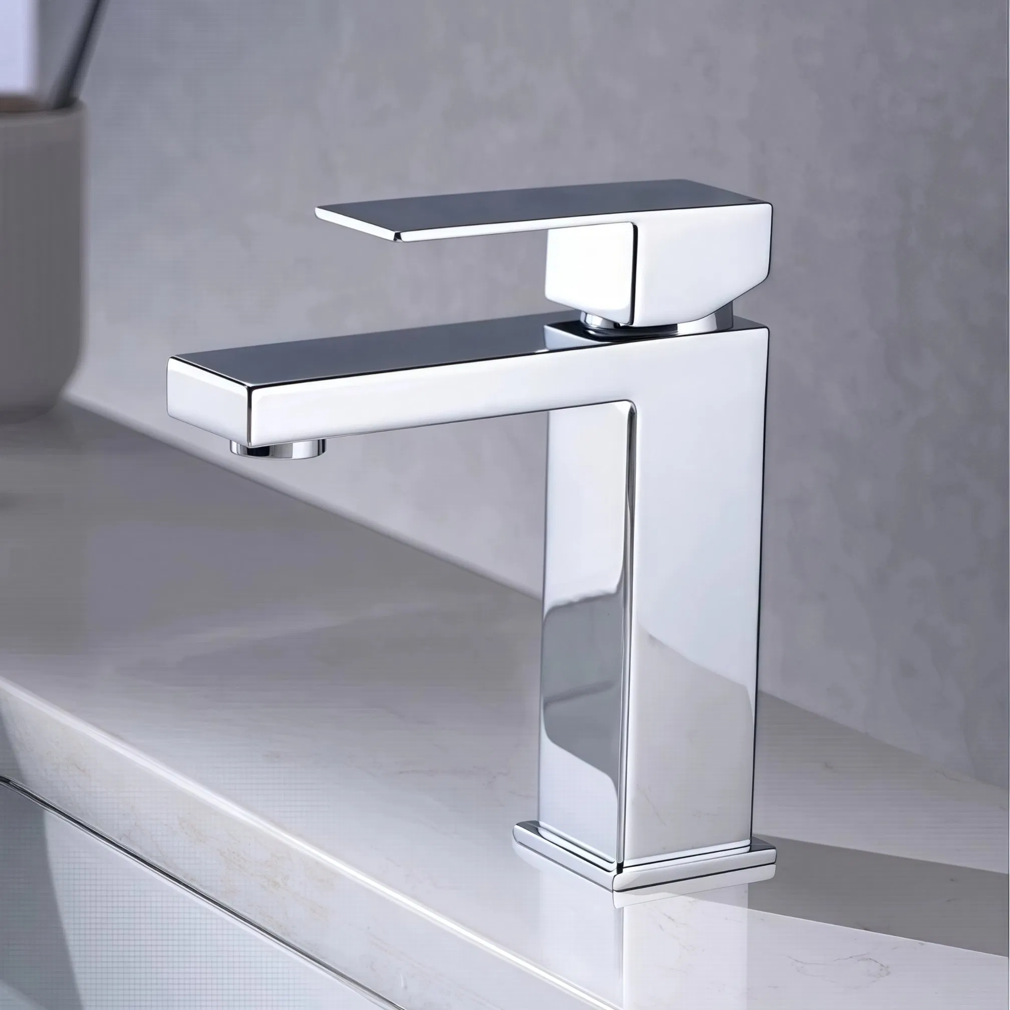 Watermark Wels Standard Bathroom Deck Mounted Single Hole Short Basin Mixer