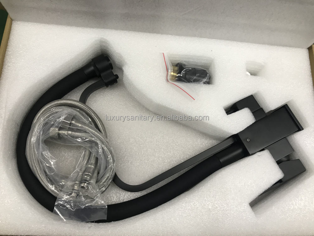 Matte Black RO Water Faucet Filter Kitchen Filtration Tap Drinking Water Purifier with Filter Brass Kitchen Faucet Two in One